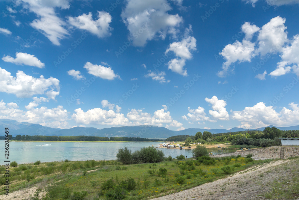 Amazing Summer view of Koprinka Reservoir, Stara Zagora Region, Bulgaria