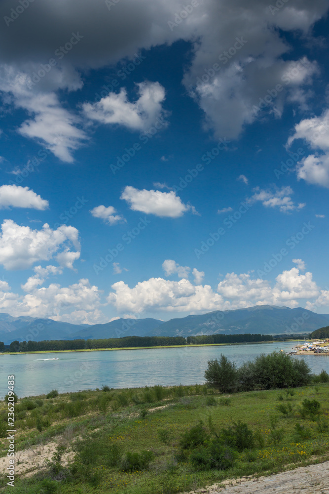 Amazing Summer view of Koprinka Reservoir, Stara Zagora Region, Bulgaria Amazing Summer view of Koprinka Reservoir, Stara Zagora Region, Bulgaria