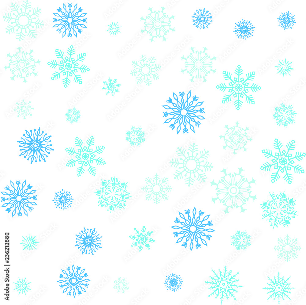 Crystal of snow pattern Crystal of snow pattern