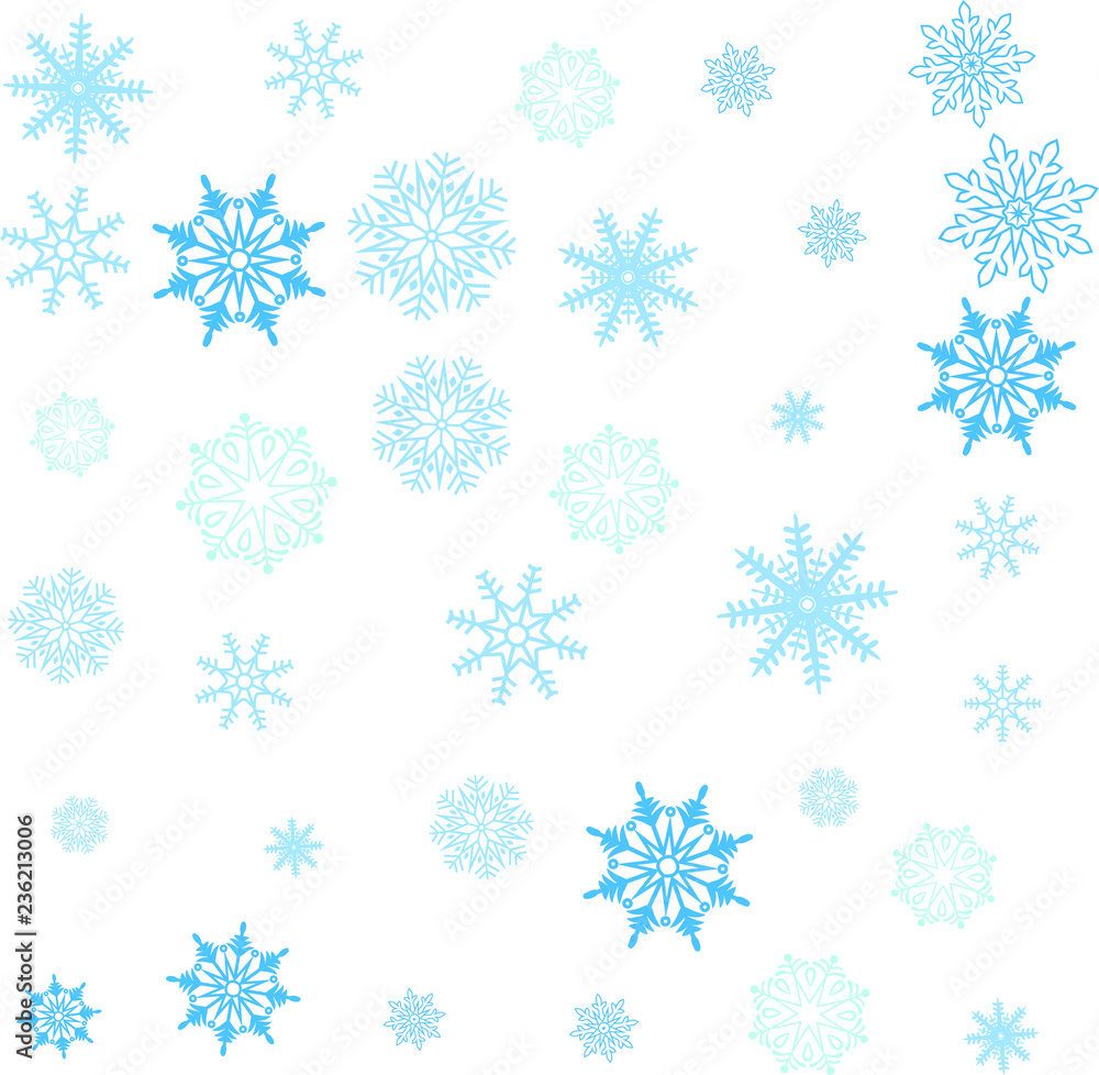 Crystal of snow pattern Crystal of snow pattern