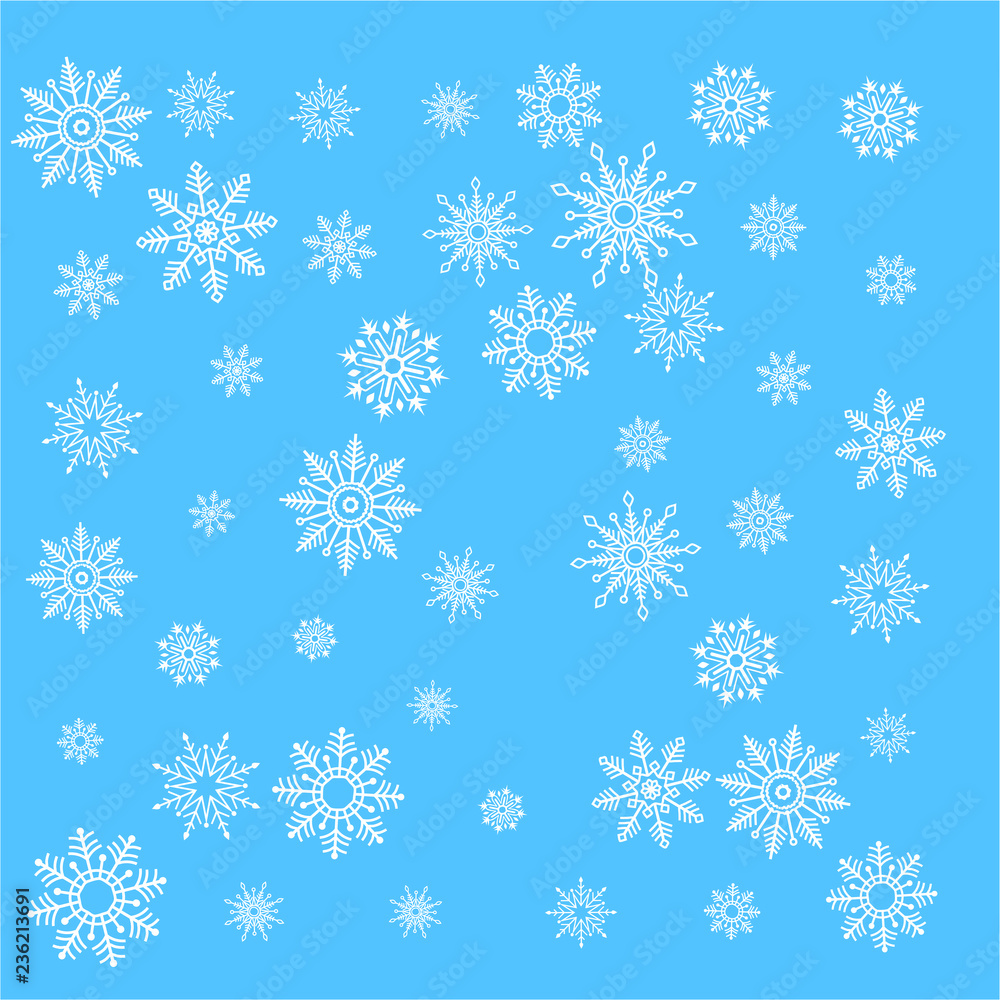 White Crystal of snow pattern White Crystal of snow pattern