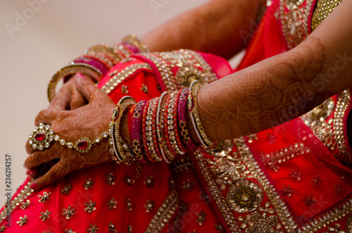 henna design, bride , Hindu wedding , Rajasthan, India