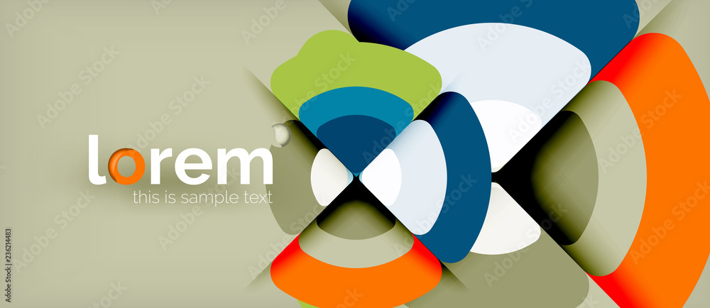 Circles and triangles geometric abstract background. Trendy abstract layout template for business or technology presentation or web brochure cover, wallpaper Circles and triangles geometric abstract background. Trendy abstract layout template for business or technology presentation or web brochure cover, wallpaper