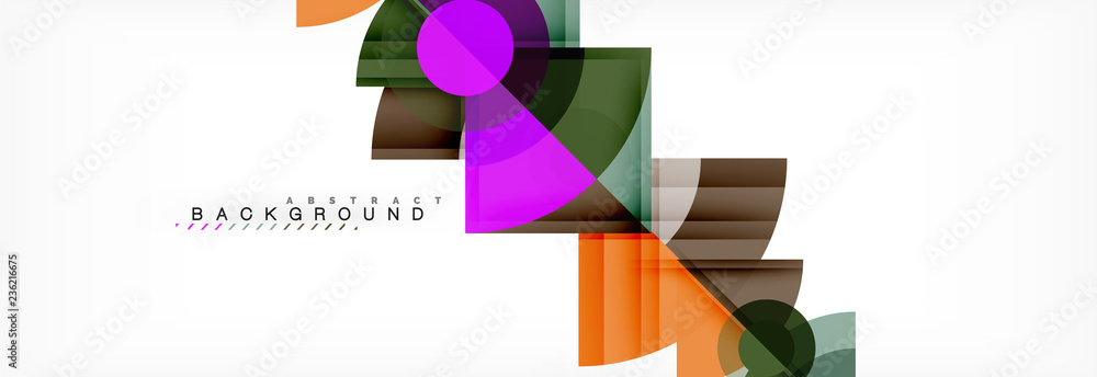 Trendy circles composition geometric background Trendy circles composition geometric background