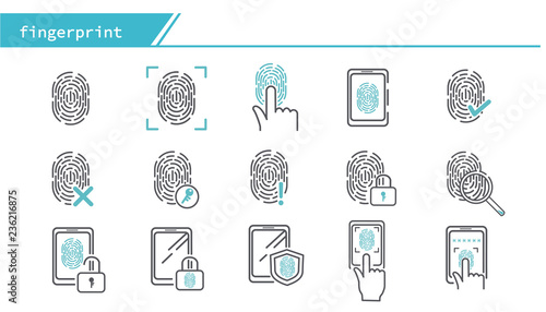 fingerprint identity icon
