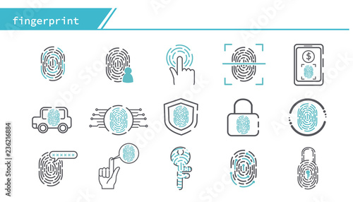 fingerprint identity icon
