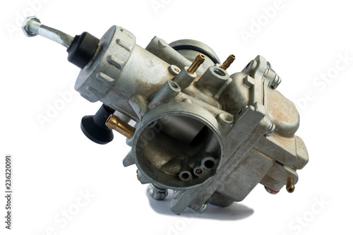 Carburetor for motorcycle part engine on white background   © sakdinon