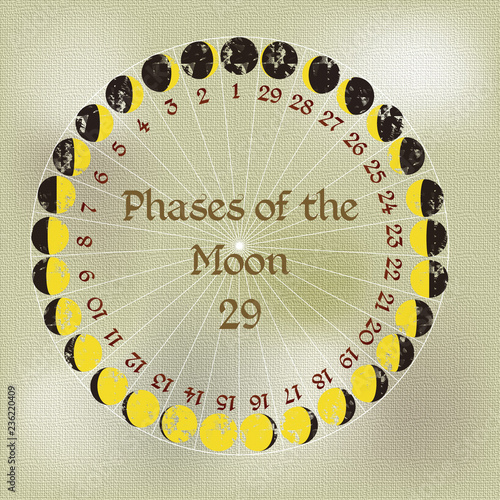 phase of the moon29; lunar phase, lunar calendar /cs2