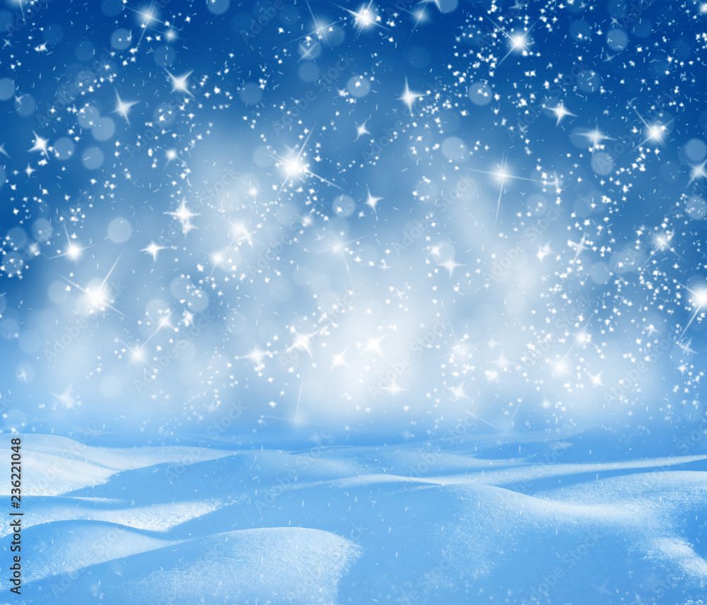 Fototapeta Christmas bright background. Winter Christmas background for design and greeting cards