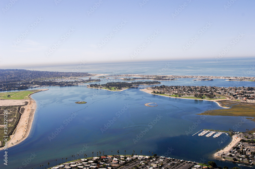 mission bay from above