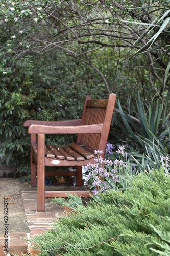 wooden bench
