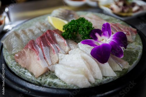 Sliced Raw Fish, Saengseon-hoe, Korean Food