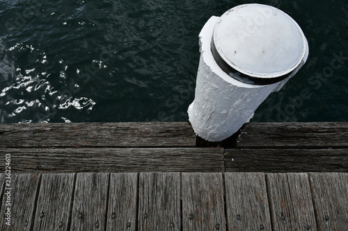 white pole