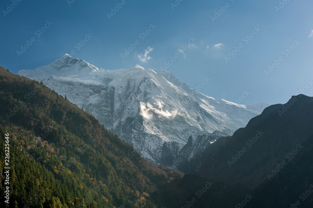 Fototapeta premium High ice mountain in Nepal