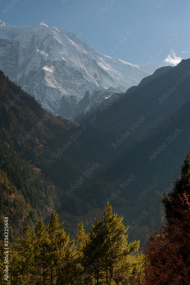 Fototapeta premium High ice mountain in Nepal