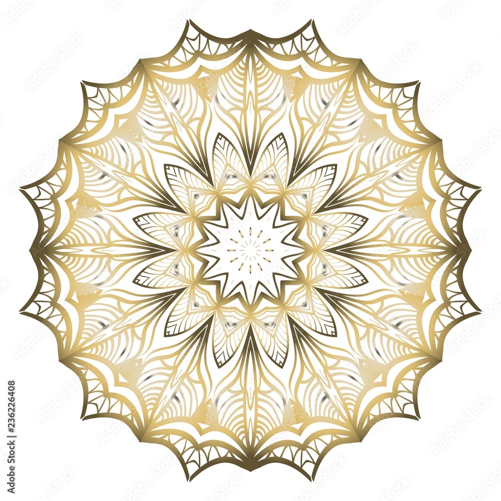 Vector Floral mandala. Vintage decorative elements. Vector illustration.