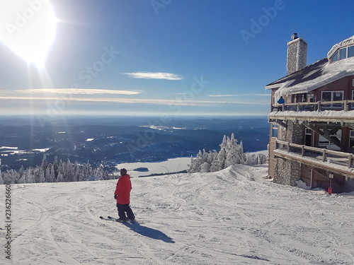 Scenic view of a ski resort Mont-Tremblant