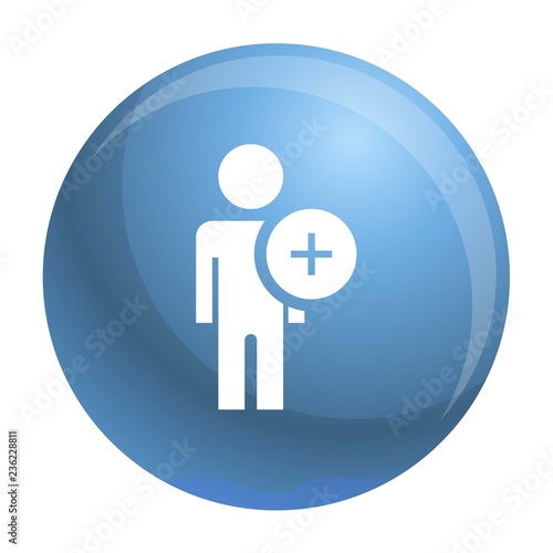 Add friend icon. Simple illustration of add friend vector icon for web design isolated on white background