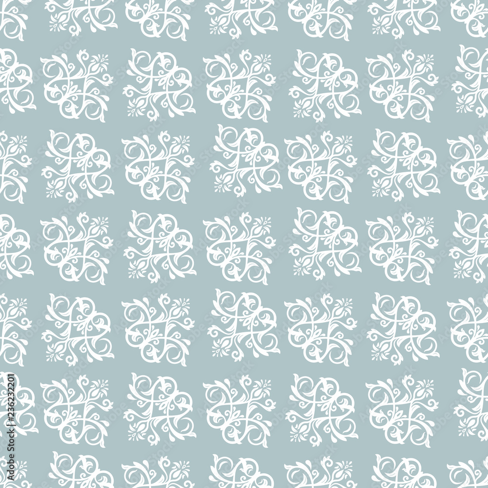 Orient classic pattern. Seamless abstract light blue and white background with vintage elements. Orient background Orient classic pattern. Seamless abstract light blue and white background with vintage elements. Orient background