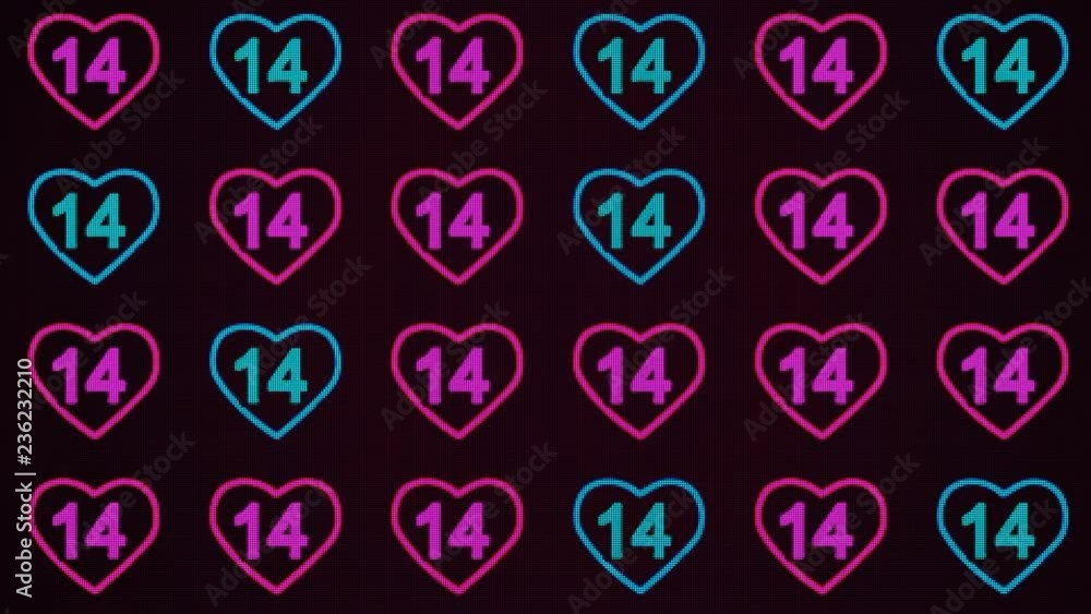 14 February Loop Background 14 February Loop Background