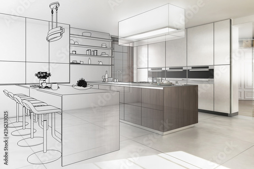Contemporary Designed Kitchen (development)