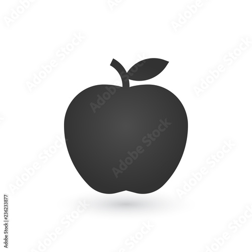 Apple Icon in trendy flat s...
