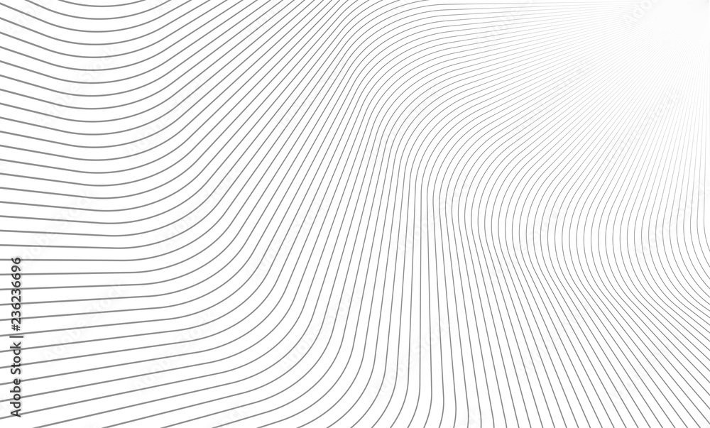 Vector Illustration of the pattern of gray lines on white background