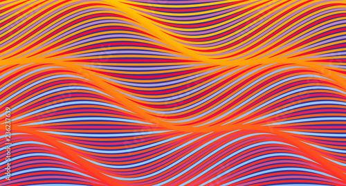 Abstract background with wavy lines. Cover design template. Dynamic effect. Vector illustration for banner, flyer and poster.