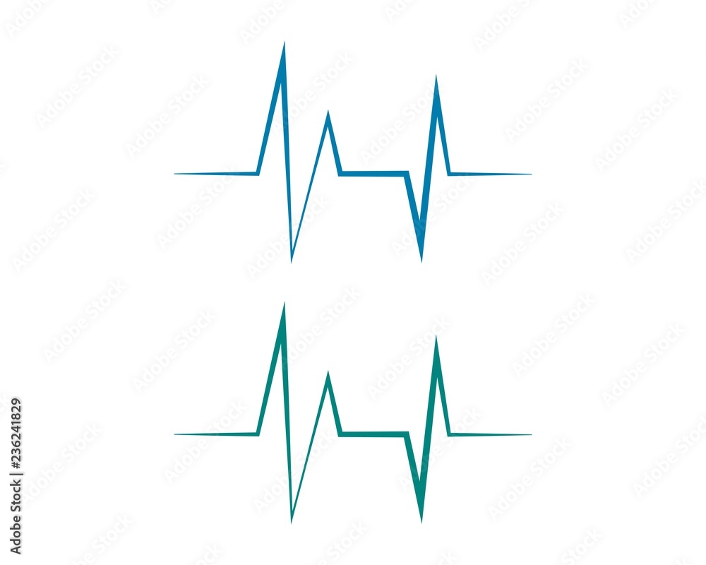 Heartbeat Cardiogram Icon Vector Logo Template Heartbeat Cardiogram Icon Vector Logo Template
