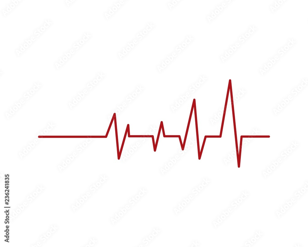 Heartbeat Cardiogram Icon Vector Logo Template Heartbeat Cardiogram Icon Vector Logo Template