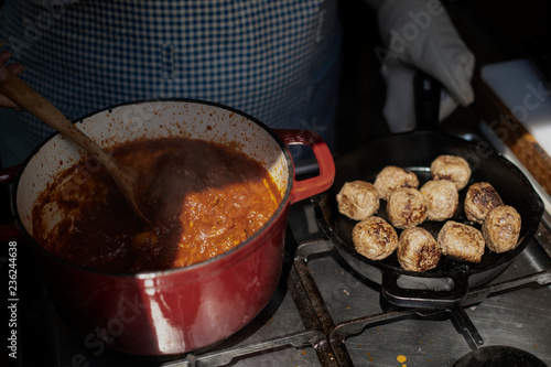 Homemade spaghetti food photography recipe idea