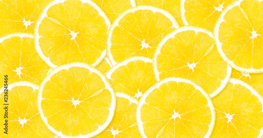 Background of yellow, large lemons filling tightly the entire surface Background of yellow, large lemons filling tightly the entire surface