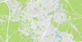 Urban vector city map of Cambridge, England