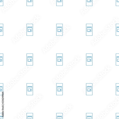 vending pattern repeat seamless on white background. Editable line vending icons from airport collection. vending machine icon for web and mobile.