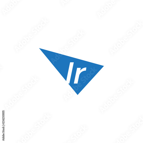 initial two letter lr negative space triangle logo Free Download initial two letter lr negative space triangle logo - GFXLoad