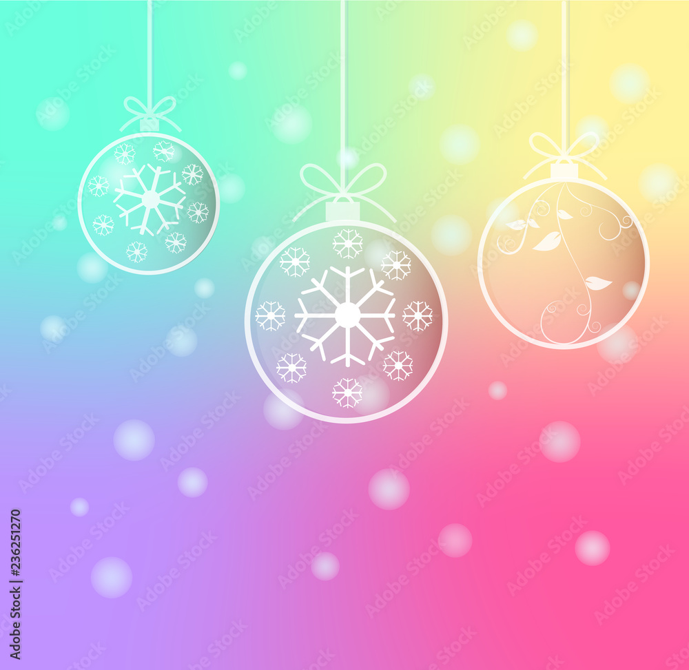 Merry Christmas and Happy New Year Background, Vector Illustration. Merry Christmas and Happy New Year Background, Vector Illustration.