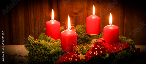 Banner Weihnachten Kerzenlicht