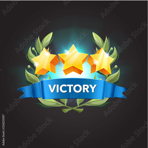 Game UI elements.   Defeat screen enveloped by fire with an bay leaf. Icons  for game, ui, banner, app, interface, slots, game development, playing cards and roulette.Vector illustration.