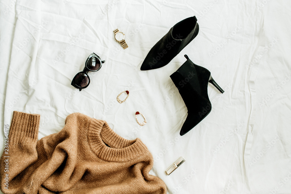 fashion concept. Trendy woman clothes 