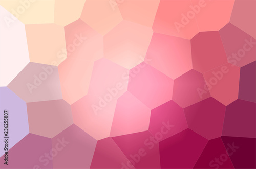 Illustration of abstract Red Giant Hexagon Horizontal background.