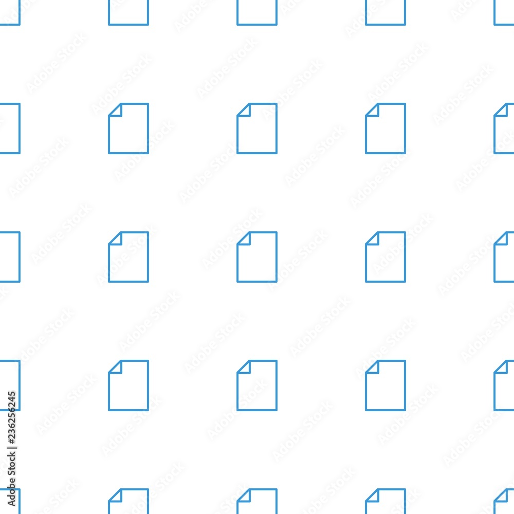 notice pattern repeat seamless on white background. Editable outline notice icons from finance collection. paper icon for web and mobile.