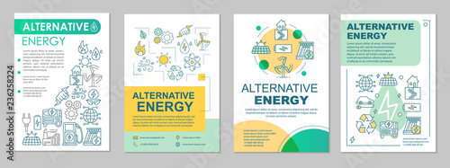 Alternative energy brochure template layout