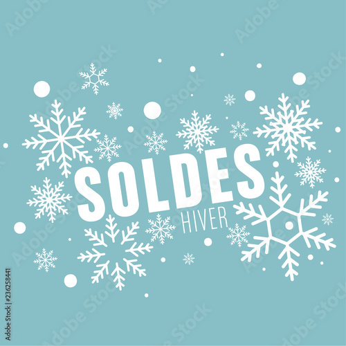 soldes- flocon de neige