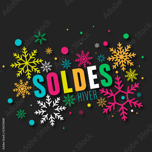 soldes- flocon de neige