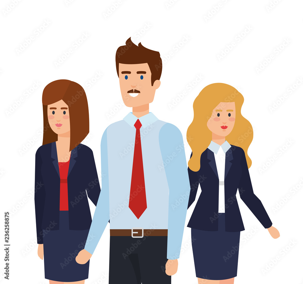 group of business people avatars characters group of business people avatars characters