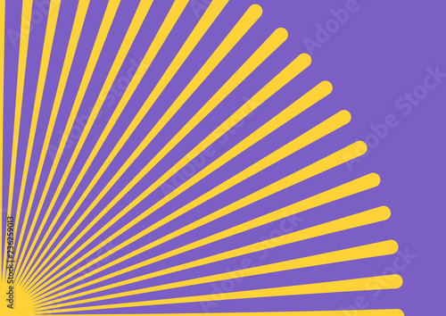 Converging lines from a corner spot