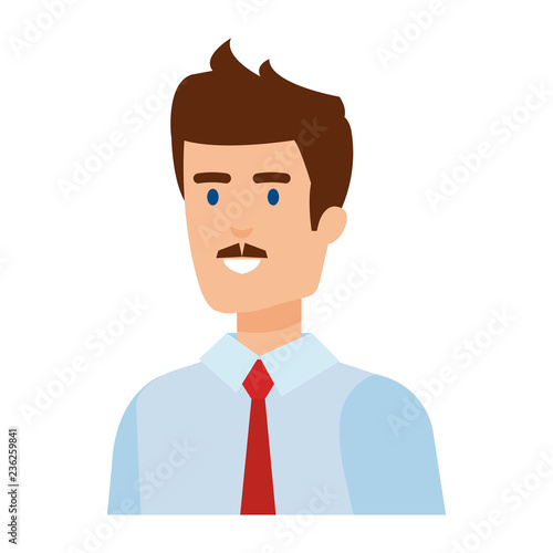 elegant businessman avatar character
