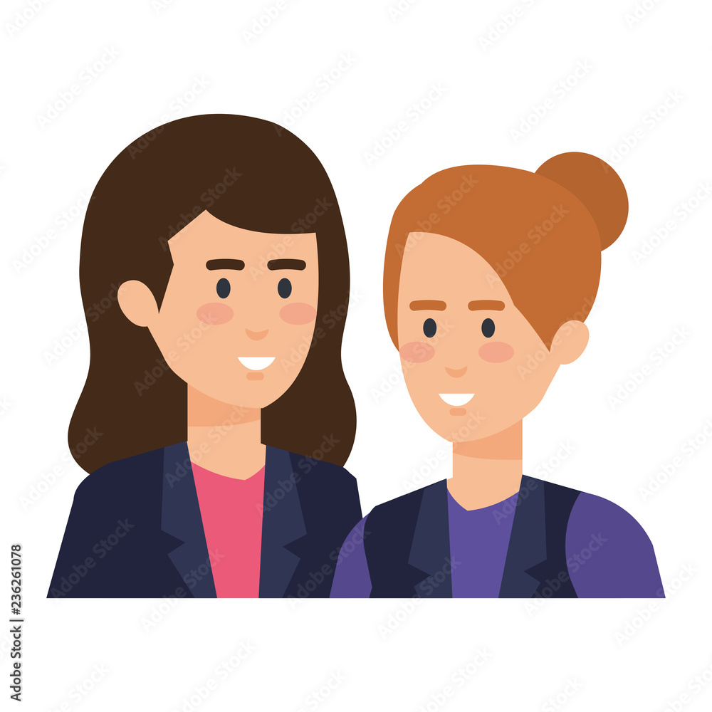 elegant businesswomen avatars characters elegant businesswomen avatars characters