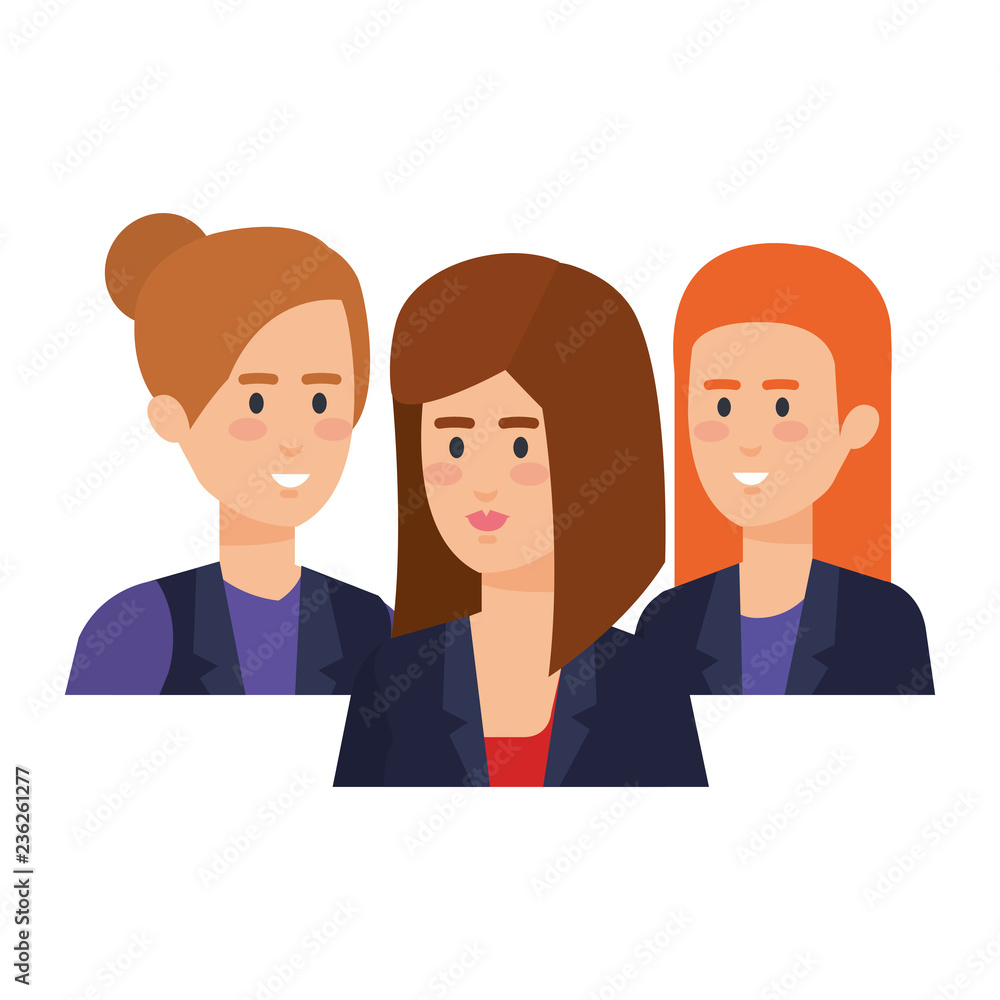 elegant businesswomen avatars characters elegant businesswomen avatars characters