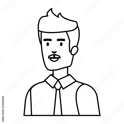 elegant businessman avatar character